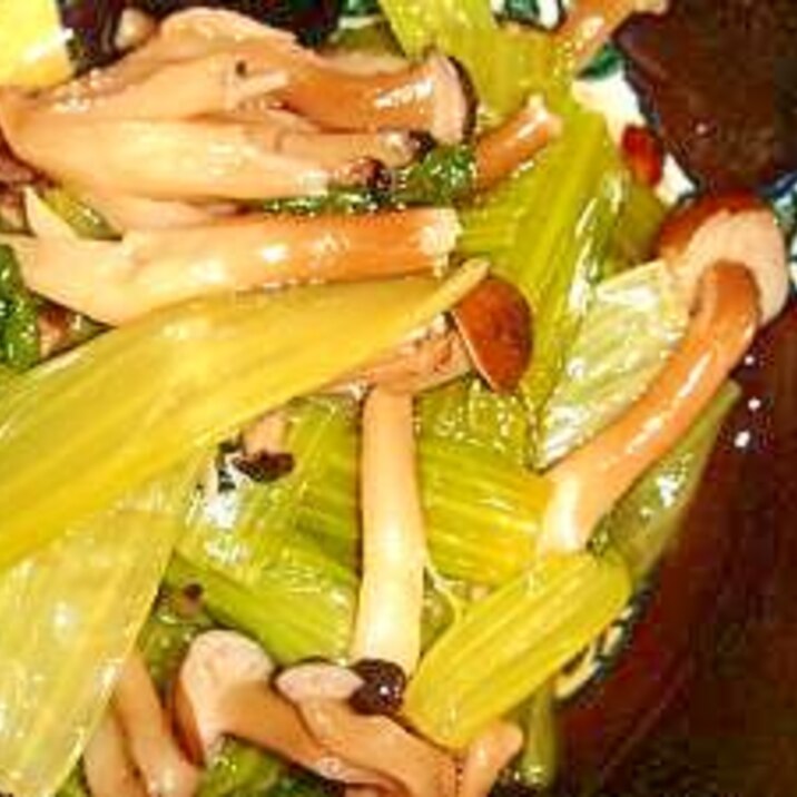 小松菜とシメジの煮浸し